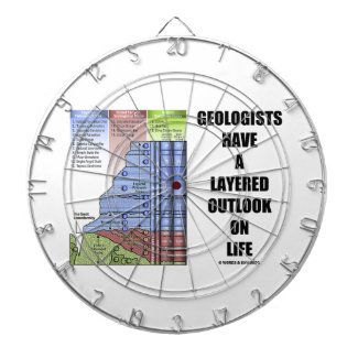 Geologists Have A Layered Outlook On Life (Humor) Dartboard