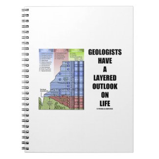 Geologists Have A Layered Outlook On Life (Humor) Spiral Note Book
