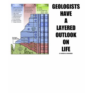 Geologists Have A Layered Outlook On Life (Humor) shirt