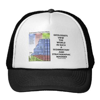 Geologists View World Sedimentary Stratigraphic Hat