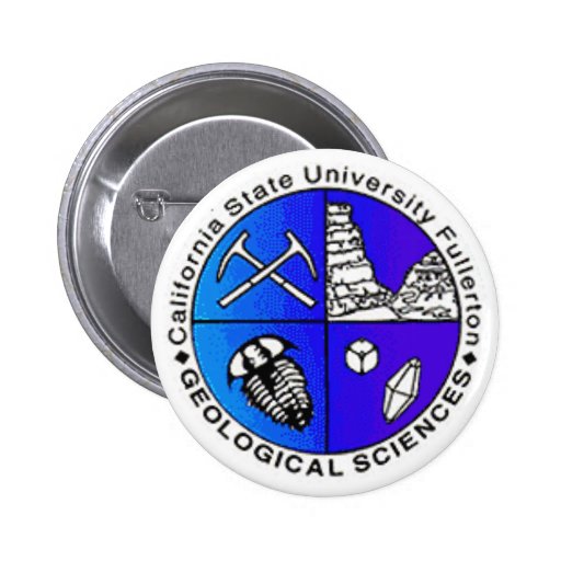 Geology Department Logo Pinback Buttons Zazzle