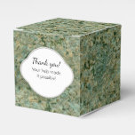 Geology Green Rock Texture Label with any Text Favor Box