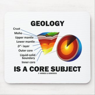 Geology Is A Core Subject (Earth Science Attitude) Mousepad