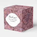 Geology Pink Rock Texture Label with any Text Favor Box