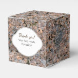 Geology Rock Texture Label with any Text Favor Box