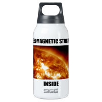 Geomagnetic Storm Inside (Solar Flare Sun) 10 Oz Insulated SIGG Thermos Water Bottle