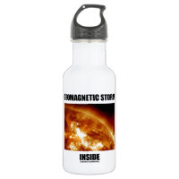 Geomagnetic Storm Inside (Solar Flare Sun) 18oz Water Bottle