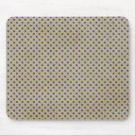 GEOMETRIC31 SQUARE POLKADOT DOT NAVY BLUE BEIGE TE mousepads