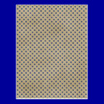 GEOMETRIC31 SQUARE POLKADOT DOT NAVY BLUE BEIGE TE postcards