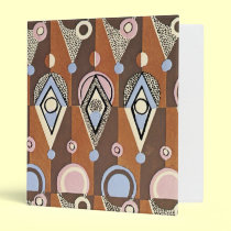 Geometric Abstract Art Deco Binder binders
