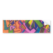"Geometric" Abstract bumper stickers
