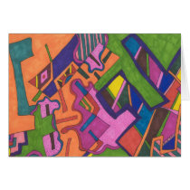 "Geometric" Abstract Greeting Card