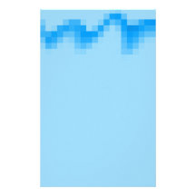Geometric Abstract Design in Cool Blues. Stationery Design