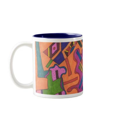 "Geometric" Abstract  Mug by RLMdesignes