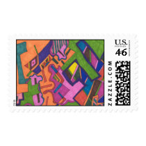 "Geometric" Abstract postage by RLMdesignes "Geometric" Abstract postage