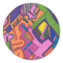 "Geometric" Abstract stickers