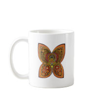 Geometric Angel Butterfly Coffee Mug