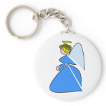 Geometric Angel Key Chain