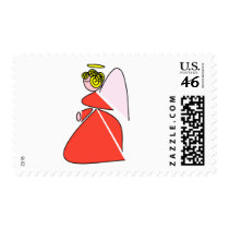 Geometric Angel postage