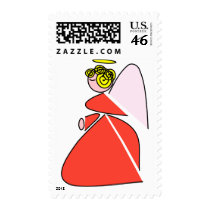 Geometric Angel postage