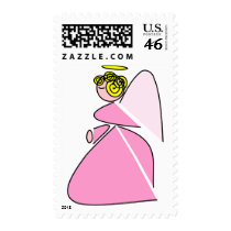 Geometric Angel postage