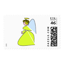 Geometric Angel postage
