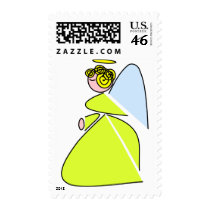 Geometric Angel postage