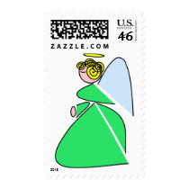 Geometric Angel postage