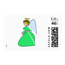 Geometric Angel postage