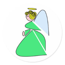 Geometric Angel stickers