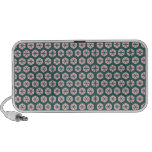 Geometric art dusty rose and green speaker speakers