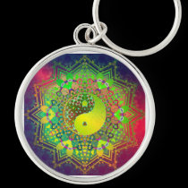 Geometric Balance Keychain by webgrrl Geometric Balance Keychain