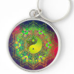 Geometric Balance YIn Yang Keychain