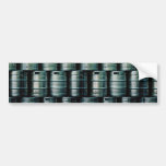Geometric beer barrels, Czech Republic Bumper Stickers