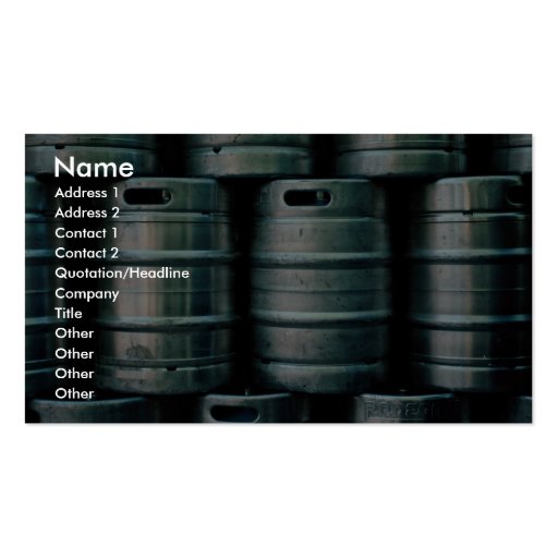 Geometric beer barrels, Czech Republic Business Card Templates
