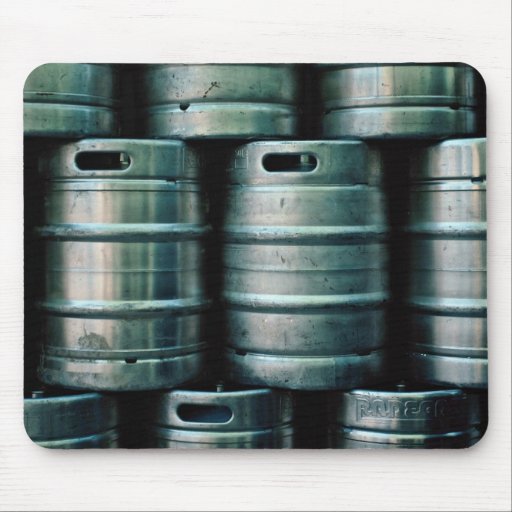 Geometric beer barrels, Czech Republic Mouse Pads