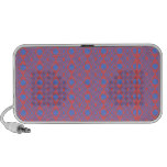 Geometric blue abstract art speakers