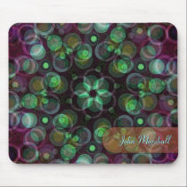 Geometric Bubbles Art Mousepad