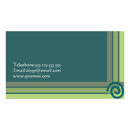 Geometric Business Cards (back side)