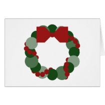 Geometric Christmas Wreath cards