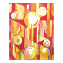 Geometric Circus (Geometric expressionism) Letterhead Design