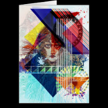 geometric copy cards