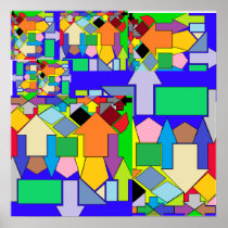 Geometric design print