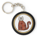 Geometric Fabric Pattern Collection keychains