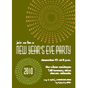 Geometric Fireworks New Years Invitations - Forest invitation