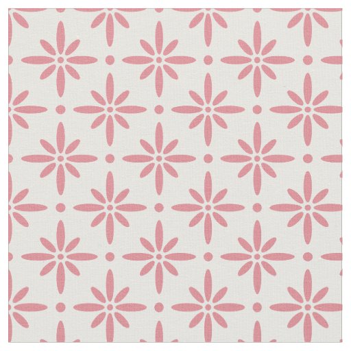Geometric Floral Pattern Fabric Zazzle