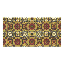 Geometric Floral  Pattern with Old World Charm Photo Greeting Card