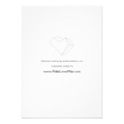 Geometric Gemstone Wedding Invitation