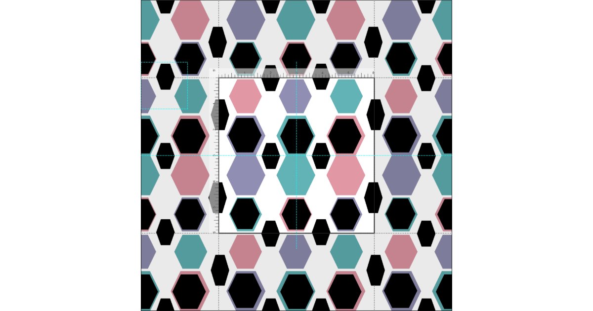 Geometric Jewel Tone Pattern Fabric Zazzle