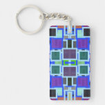 Geometric Jumble Acrylic Key Chain